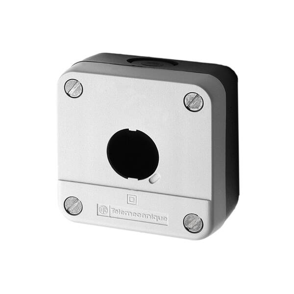 1 hole 22 mm Ø IP65 protection plastic white empty control station - 1