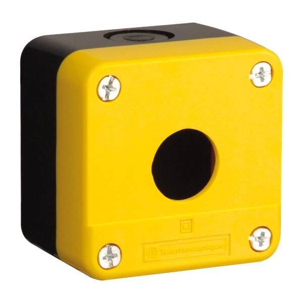 1 hole 22 mm Ø IP65 protection plastic yellow E-STOP station - 1