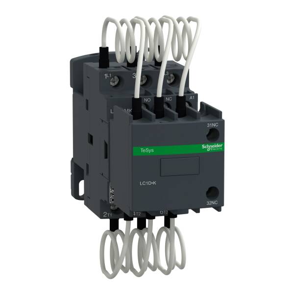 Capacitor contactor, TeSys D, 25 kVAR at 400 V/50 Hz, coil 220 V AC 50/60 Hz - 1