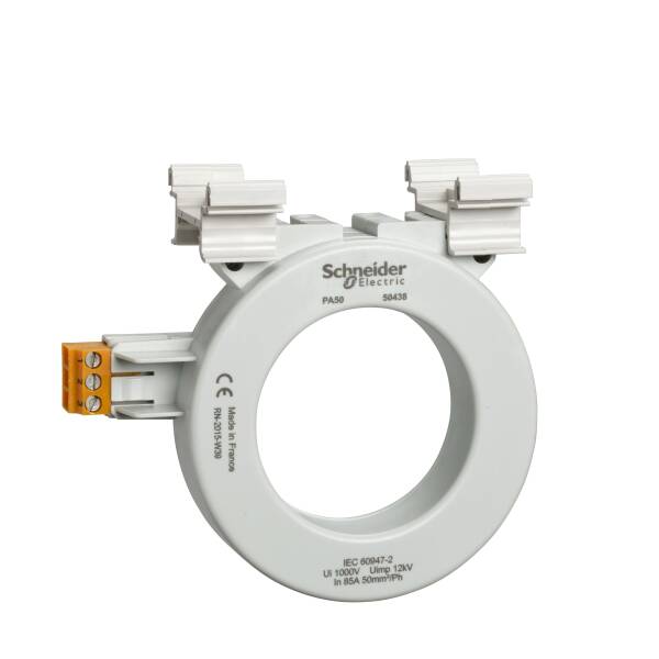 closed toroid A type, for Vigirex and Vigilhom, PA50, inner diameter 50 mm, rated current 85 A - 1