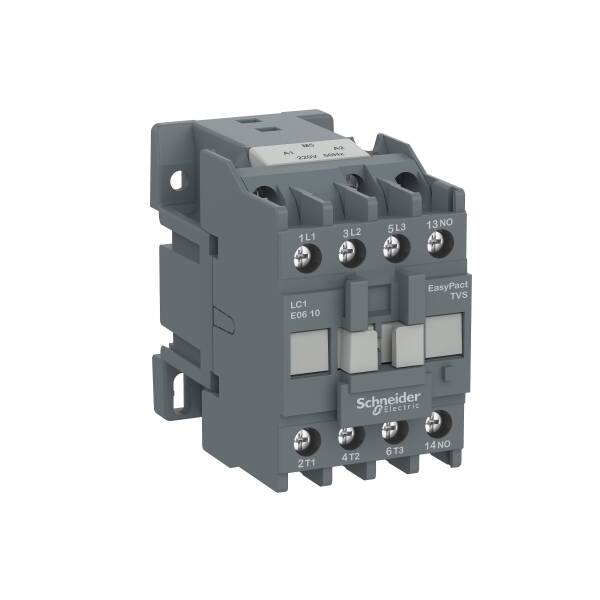 Contactor,EasyPact TVS,3P(3NO),AC-3,<=440V,25A,220V AC coil,50Hz,1NO auxiliary contact - 1