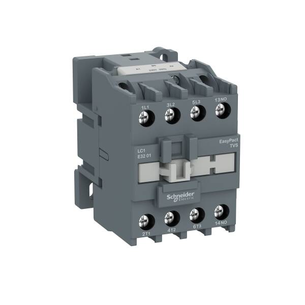 Contactor,EasyPact TVS,3P(3NO),AC-3,<=440V,38A,220V AC coil,50Hz,1NC auxiliary contact - 1