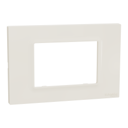 Cover frame, Miluz E, 3 gang, Ivory - Schneider Electric