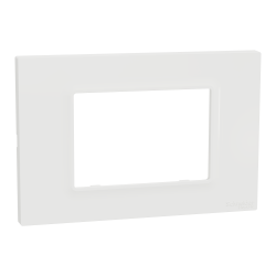 Cover frame, Miluz E, 3 gang, white - Schneider Electric