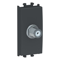 شنايدر الكتريك ايزي ستايل بريزة تلفاز و دش TV/SAT Female اسود - Schneider Electric