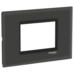 Easy Styl، إطار غطاء، 3 وحدات، أسود - Schneider Electric