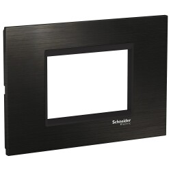 Easy Styl، إطار غطاء، 3 وحدات، أسود - Schneider Electric