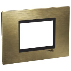Easy Styl، إطار غطاء، 3 وحدات، برونزي - Schneider Electric