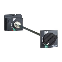 extended rotary handle, ComPact NSX 100/160/250, black handle, shaft length 185 to 600 mm, IP55 - Schneider Electric