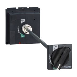 extended rotary handle, ComPact NSX 400/630, black handle, shaft length 209 to 600 mm, IP55 - Schneider Electric