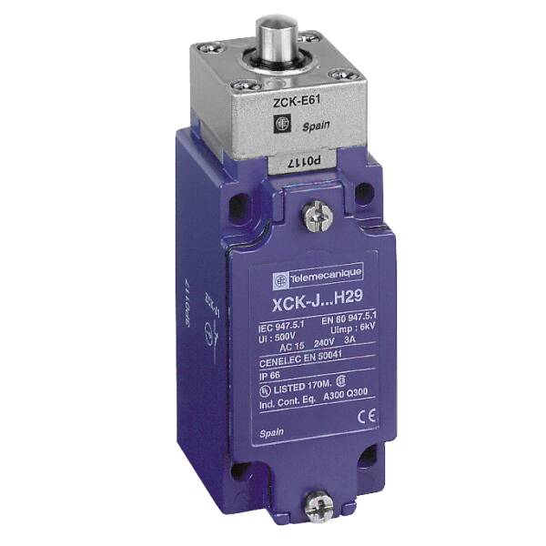 limit switch XCKJ - metal end plunger - 1NC+1NO - snap action - Pg13 - 1