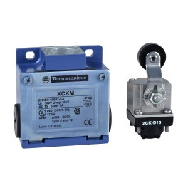 limit switch XCKM - thermoplastic roller lever - 1NC+1NO - snap action - Pg11 - Schneider Electric