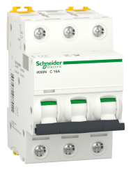 قاطع منمنم - iK60N - ثلاثي الأطوار - 16 أمبير - منحنى C - Schneider Electric