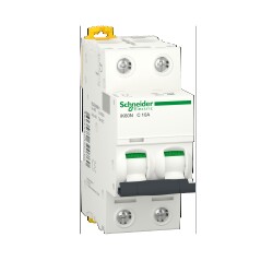 Miniature circuit-breaker, Acti9 iK60N, 2P, 10 A, C curve, 6000 A - Schneider Electric