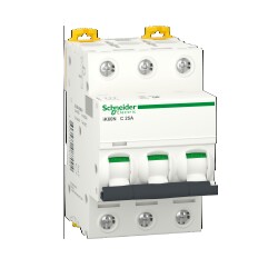 Miniature circuit-breaker, Acti9 iK60N, 3P, 25 A, C curve, 6000 A - Schneider Electric