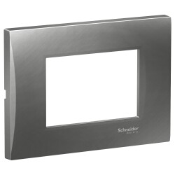 Modular frame mode, 3M, smoked grey - Schneider Electric