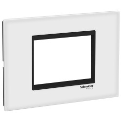 Modular glass frame: white/black, 3M - Schneider Electric
