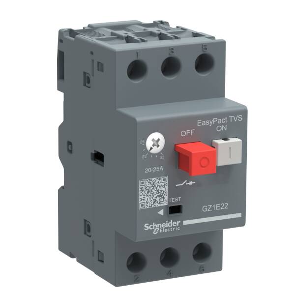 Motor circuit breaker, EasyPact, TVS GZ1E, AC-3, 3P, 1..1.6A, thermal magnetic detection - 1