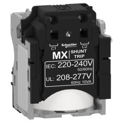 MX shunt release, ComPact NSX, rated voltage 220/240 VAC 50/60 Hz, 208/277 VAC 60 Hz - Schneider Electric