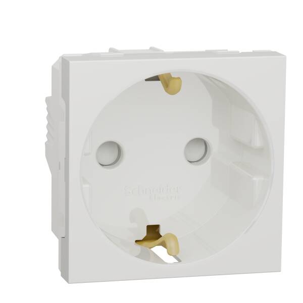 New Unica - 1 German socket-outlet - 2P+E + shutters - 16A 250V - IP21 D - white - 1