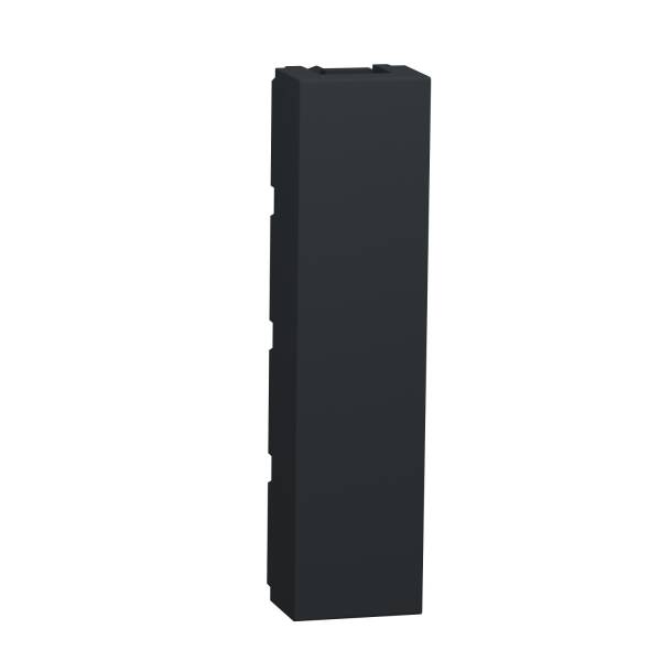 New Unica - 2 x blind cover - 1/2 module - anthracite - 1