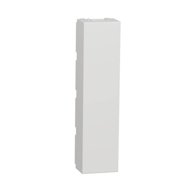 New Unica - 2 x blind cover - 1/2 module - white - 1