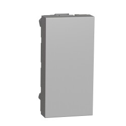 New Unica - blind cover - 1 module - aluminium - Schneider Electric