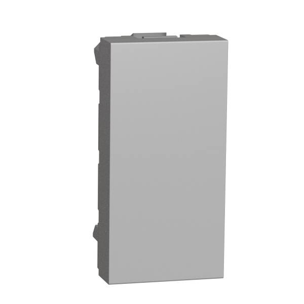 New Unica - blind cover - 1 module - aluminium - 1