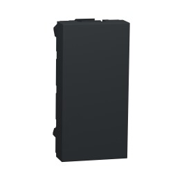 New Unica - blind cover - 1 module - anthracite - Schneider Electric