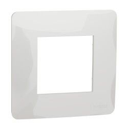 New Unica - cover frame - 1 gang - 1 x 2 modules - white - Schneider Electric