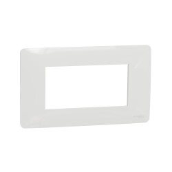 New Unica - cover frame - 1 gang - 4 modules - white - Schneider Electric