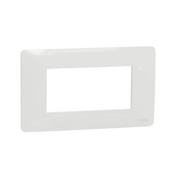 New Unica - cover frame - 1 gang - 4 modules - white - 1