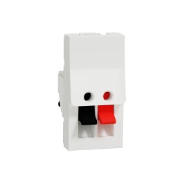 New Unica - loudspeaker socket - 1 module - white - Schneider Electric