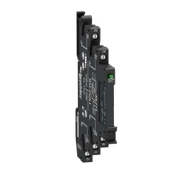 Slim interface relay pre-assembled, 6 A, 1 CO, LED, protection module, screw connector, 230 V AC - Schneider Electric