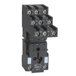 مقبس، ملامس منفصل، 10 أمبير، نوع المرحل RXM3، موصل بمسمار (Screw Connector)، 250 فولت تيار متردد - Schneider Electric