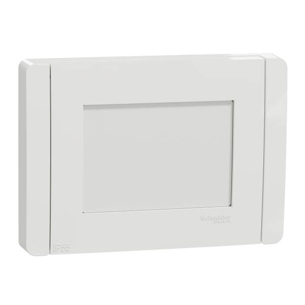 Studio cover frame, New Unica, 1 gang, 3 module, IP55, white - 1