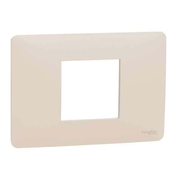 Studio cover frame, New Unica, 2 module, beige - 1