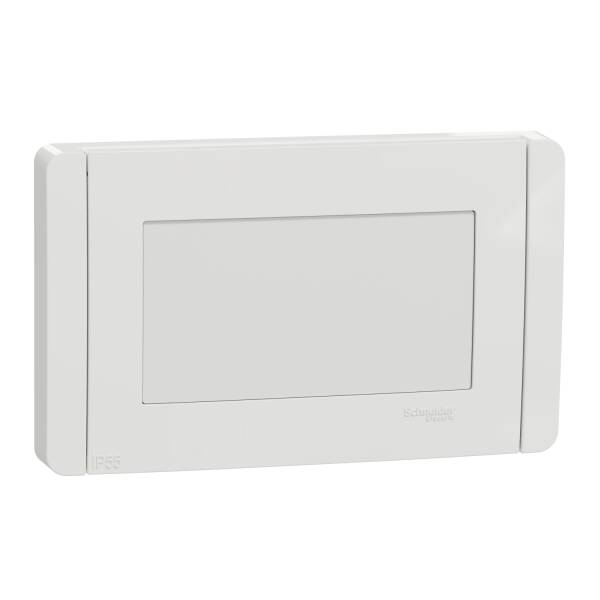 Studio cover frame, New Unica, 4 module, IP55, white - 1