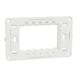 Supporting Frame, Miluz E, 3 gang, white - Schneider Electric