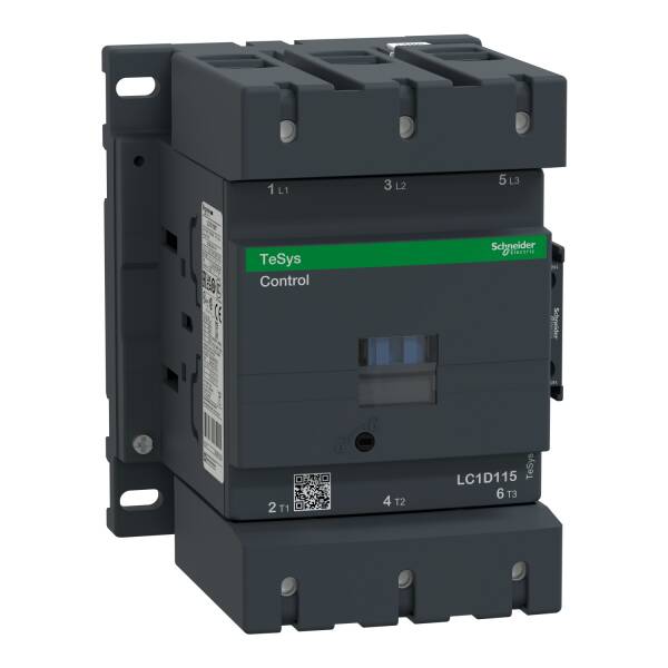 TeSys D contactor - 3P(3 NO) - AC-3 - <= 440 V 115 A - 110 V AC 50/60 Hz coil - 1