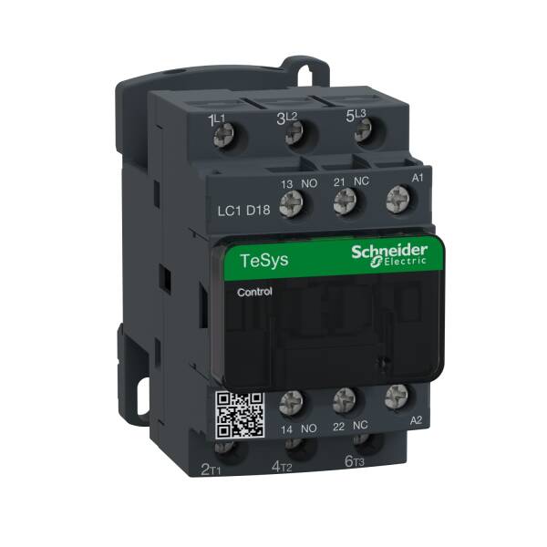 TeSys D contactor - 3P(3 NO) - AC-3 - <= 440 V 18 A - 220 V AC coil - 1