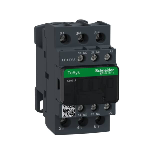 TeSys D contactor - 3P(3 NO) - AC-3 - <= 440 V 38 A - 220 V AC 50/60 Hz coil - 1