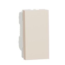 Two way switch, New Unica, 10 A, 1 module, beige - Schneider Electric