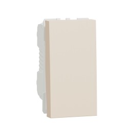 Two way switch, New Unica, 16 A, 1 module, beige - Schneider Electric